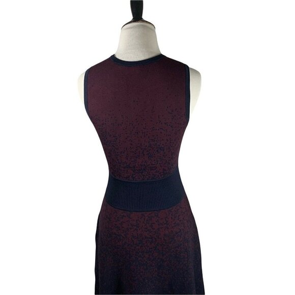 Ann Taylor Women's S Small Fit & Flare Knit Dress Ombre Slimming Sleeveless - Picture 7 of 8